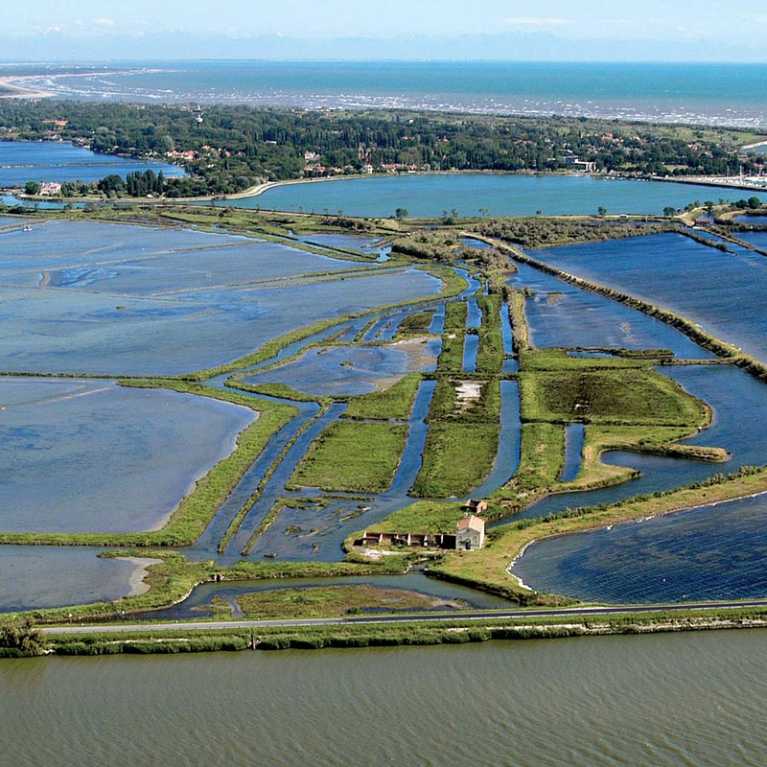 Veduta aerea Delta del Po